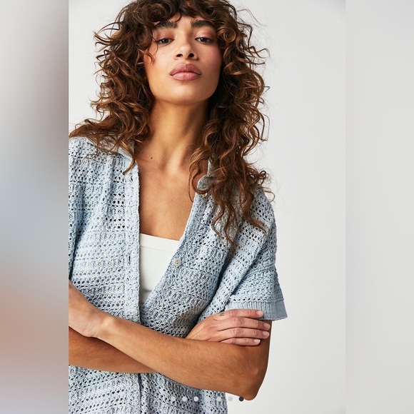 NWT Free People Alicia Crochet Cardigan Sweater - XS, S & M - Picture 5 of 12